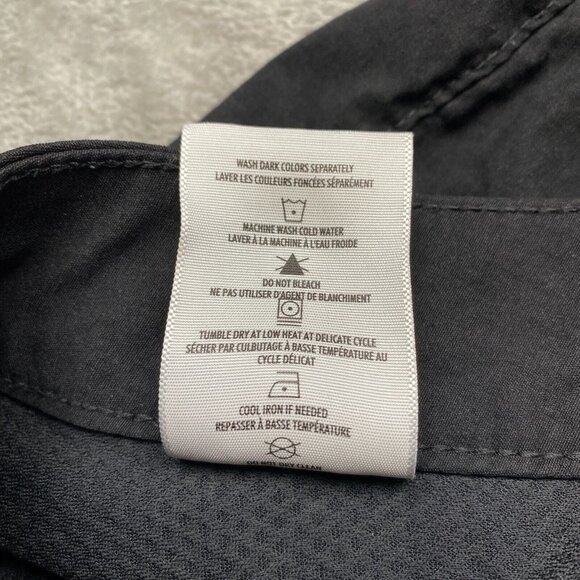 WindRiver Capri Pants Women's 8 Black Nylon Stretch Zipper Cargo Pockets Outdoor - Picture 6 of 11